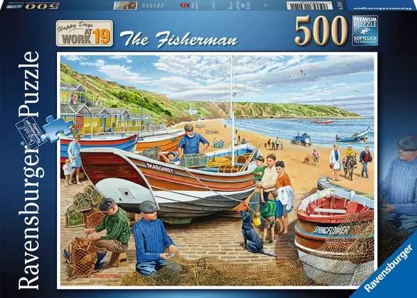 Ravensburger Happy Days at Work, The Fisherman, 500 Piece Jigsaw Puzzle