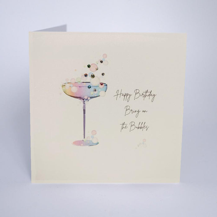 Five Dollar Shake Bring On The Bubbles Birthday Card