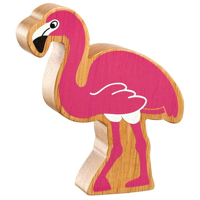Lanka Kade Natural Wooden Pink Flamingo