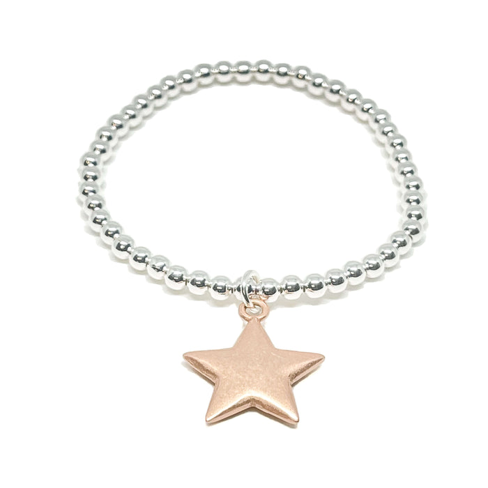 Clementine Florence Star Bracelet - Rose Gold