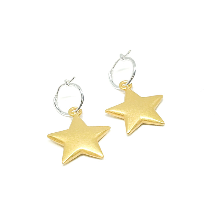 Clementine Florence Star Earrings - Gold