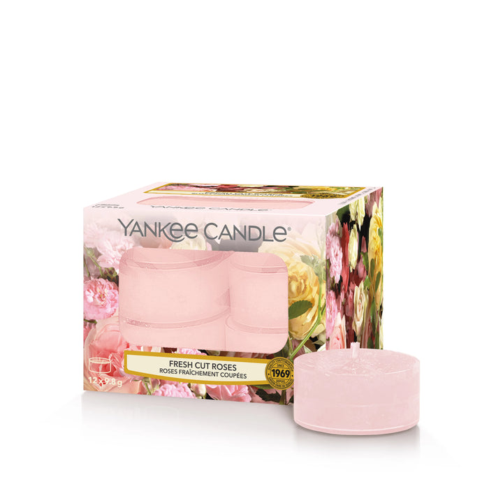 Yankee Candle Fresh Cut Roses Pack Of 12 Tealights