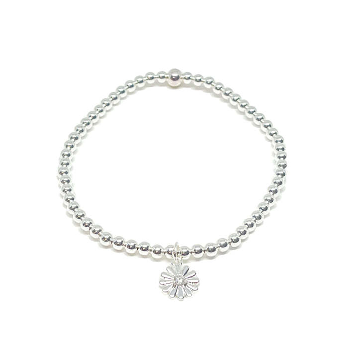 Clementine Freya Flower Bracelet - Silver