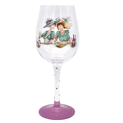 Berni Parker Wine Glass Friends Are Therapists