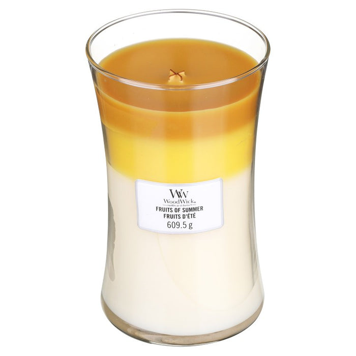 Woodwick Fruits of Summer Large Hourglass Jar Candle