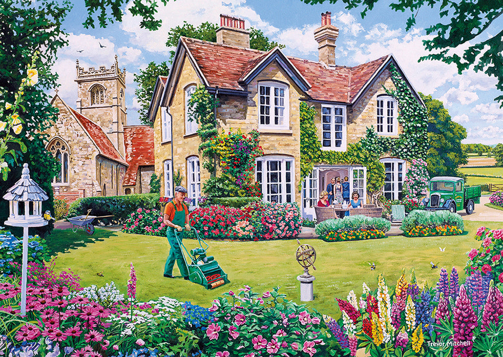 Gibsons The Gardeners Round 4 x 500pc Jigsaw Puzzles