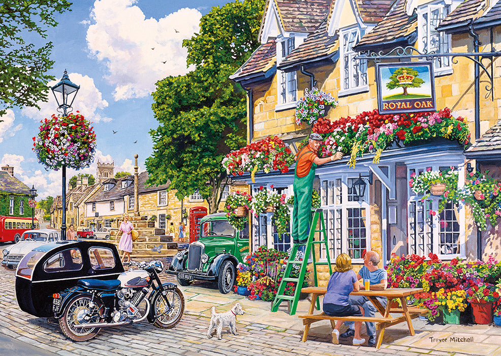 Gibsons The Gardeners Round 4 x 500pc Jigsaw Puzzles