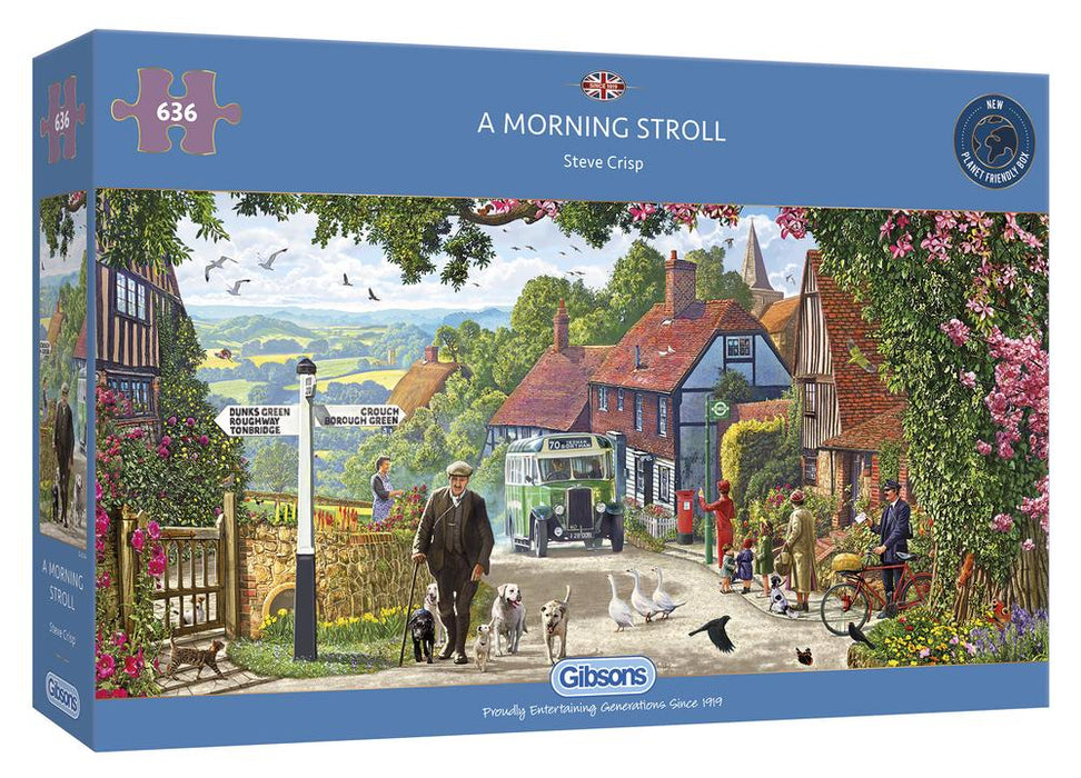 Gibsons A Morning Stroll 636 Piece Jigsaw Puzzle