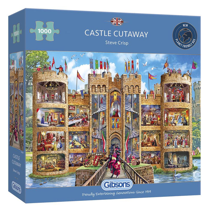 Gibsons Castle Cutaway 1000pc Jigsaw Puzzle