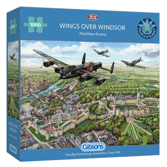 Gibsons Wings Over Windsor 1000pc Jigsaw Puzzle