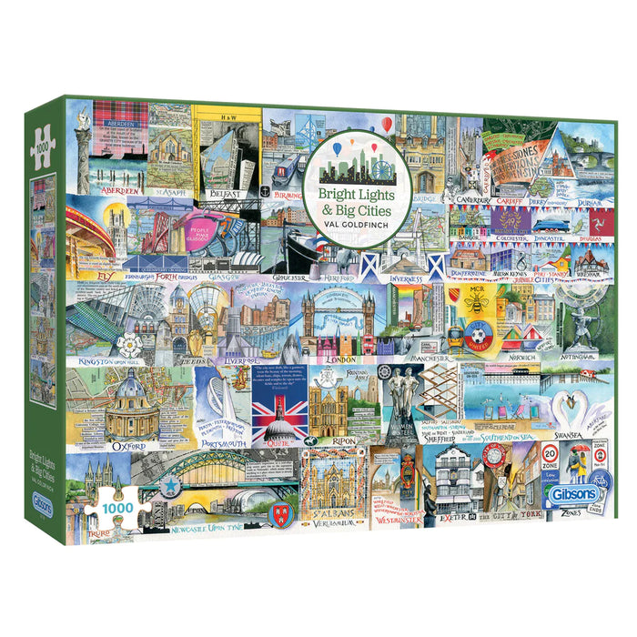 Gibsons Bright Lights & Big Cities 1000pc Jigsaw Puzzle