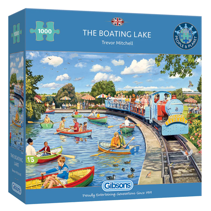 Gibsons The Boating Lake 1000pc Jigsaw Puzzle