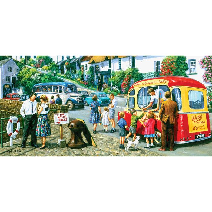 Gibsons Ice Cream By The River 636pc Jigsaw Puzzle