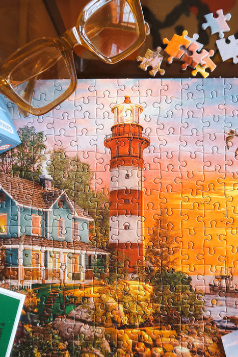 Gibsons Lighthouse Island 500 Piece Jigsaw Puzzle