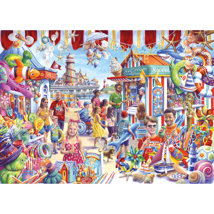 Gibsons Seaside Souvenirs 1000pc Jigsaw Puzzle