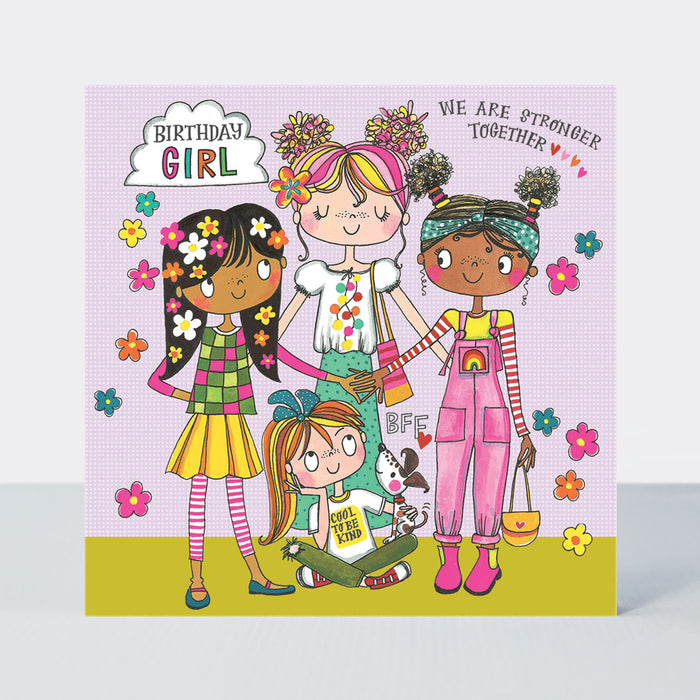Rachel Ellen Jigsaw Birthday Card - Girl Power