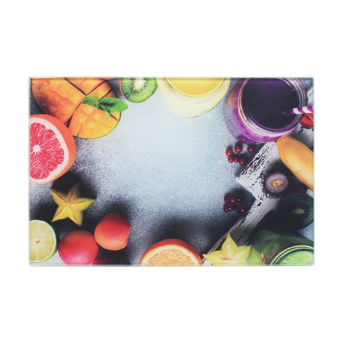 Glass Cutting Board Smoothie Design Small