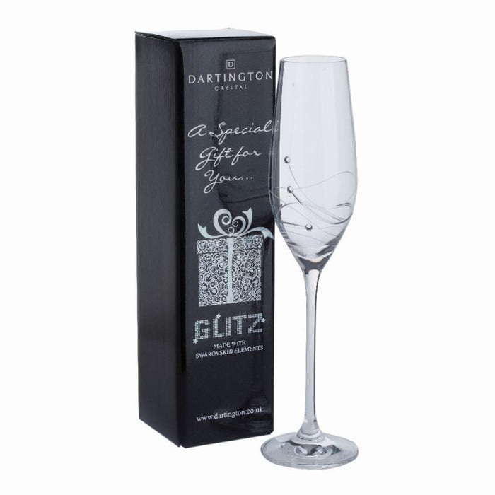 Dartington Glitz Single Champagne Flute Gift Boxed
