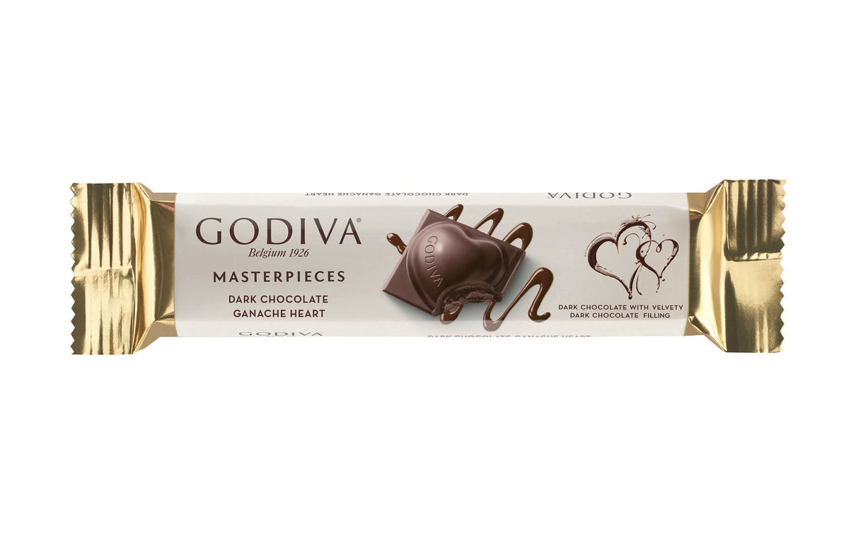 Godiva Masterpiece Heart Bar - Dark Chocolate with Dark Ganache Fillin ...