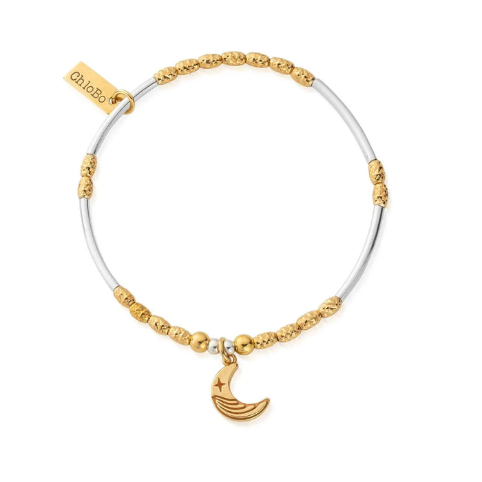 ChloBo Gold & Silver Luna Moon Bracelet