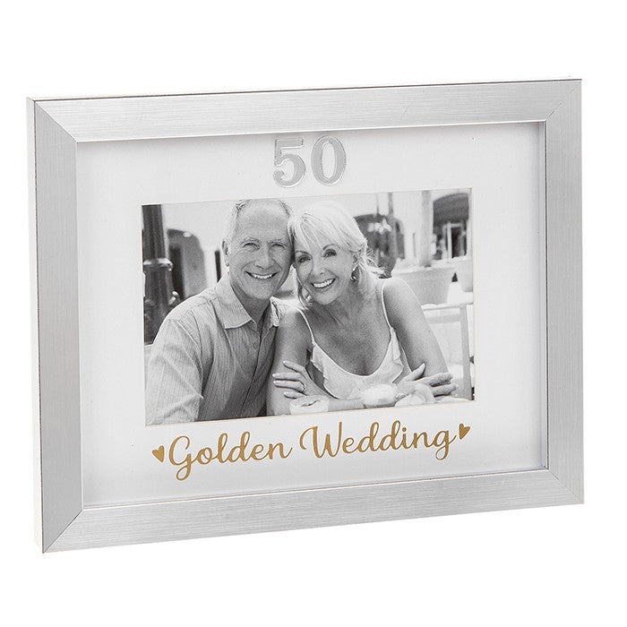 Silver Event Photo Frame for Golden Wedding 6x4