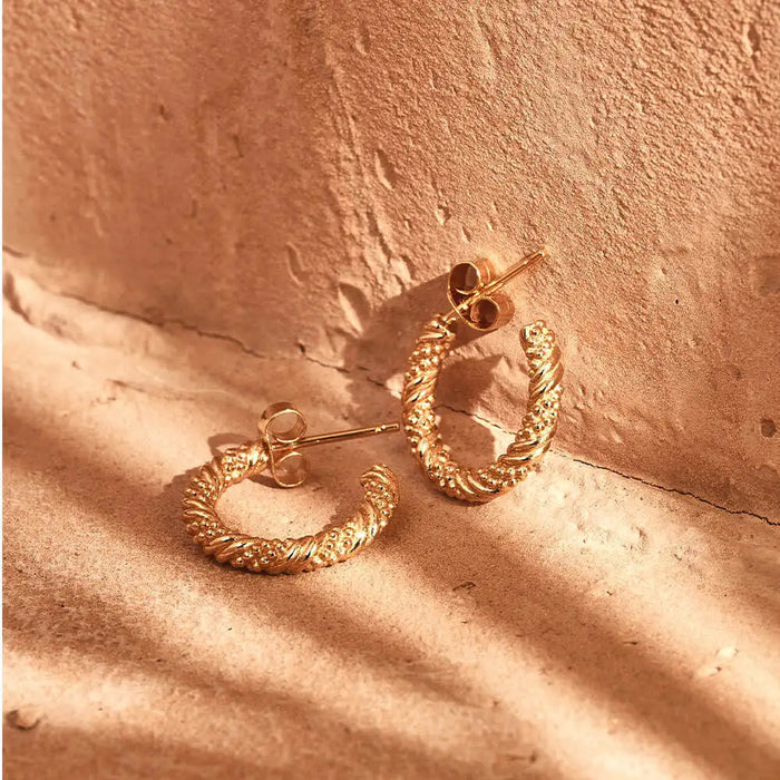 Chlobo Gold Entwined Passion Hoops