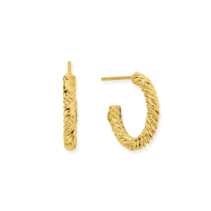 Chlobo Gold Entwined Passion Hoops
