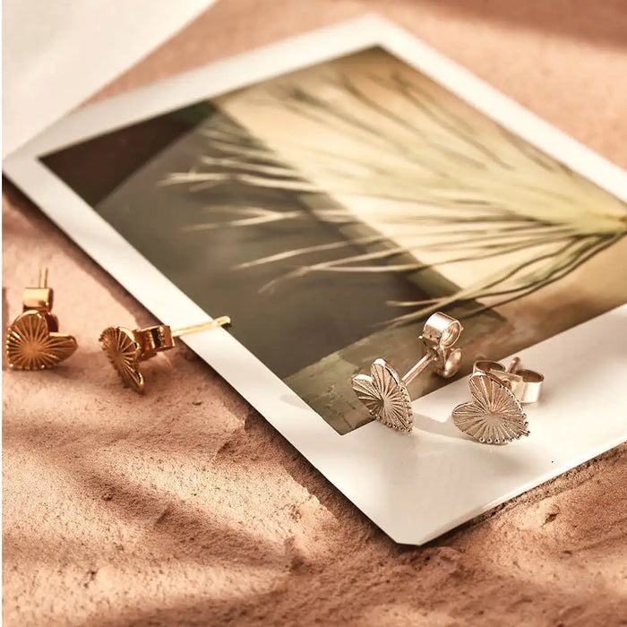 Chlobo Gold Glowing Beauty Stud Earrings