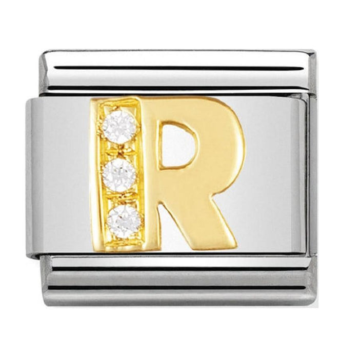 Nomination Classic Gold Letters R Charm