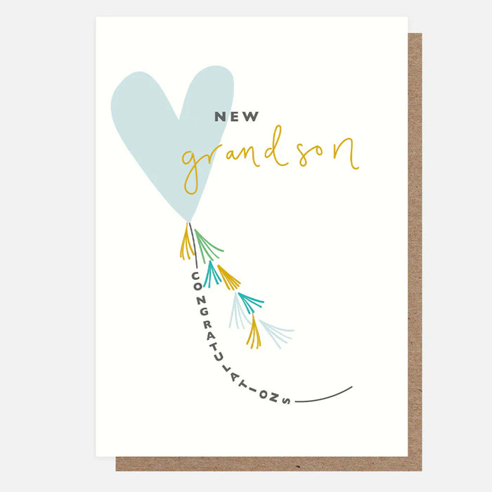 Caroline Gardner New Grandson New Baby Card