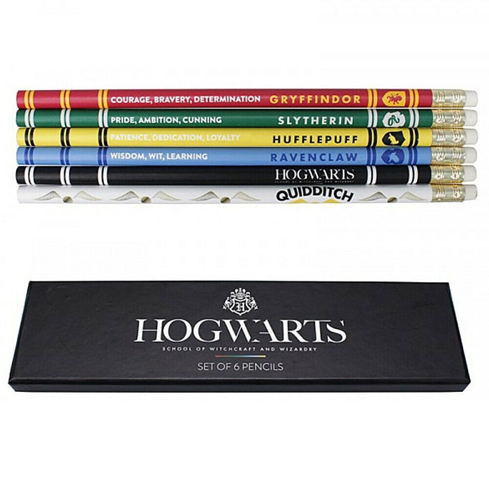 Harry Potter Houses Set of 6 Pencils