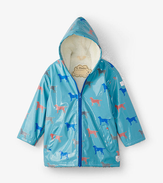 Hatley Friendly Labs Sherpa Lined Colour Changing Splash Jacket