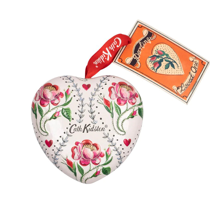 Heathcote & Ivory Cath Kidston Keep Kind Heart Soap in an embossed Heart Tin