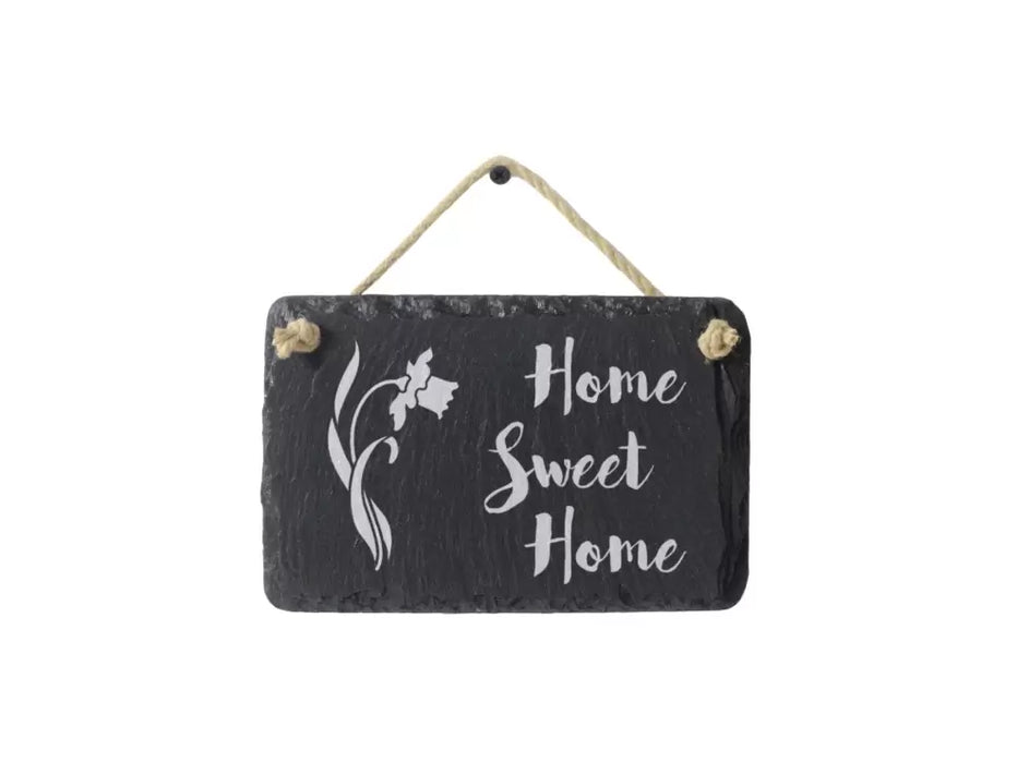 Valley Mill Welsh Slate Home Sweet Home Sign