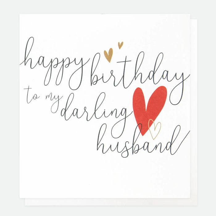Caroline Gardner Happy Birthday Husband Birthday Card