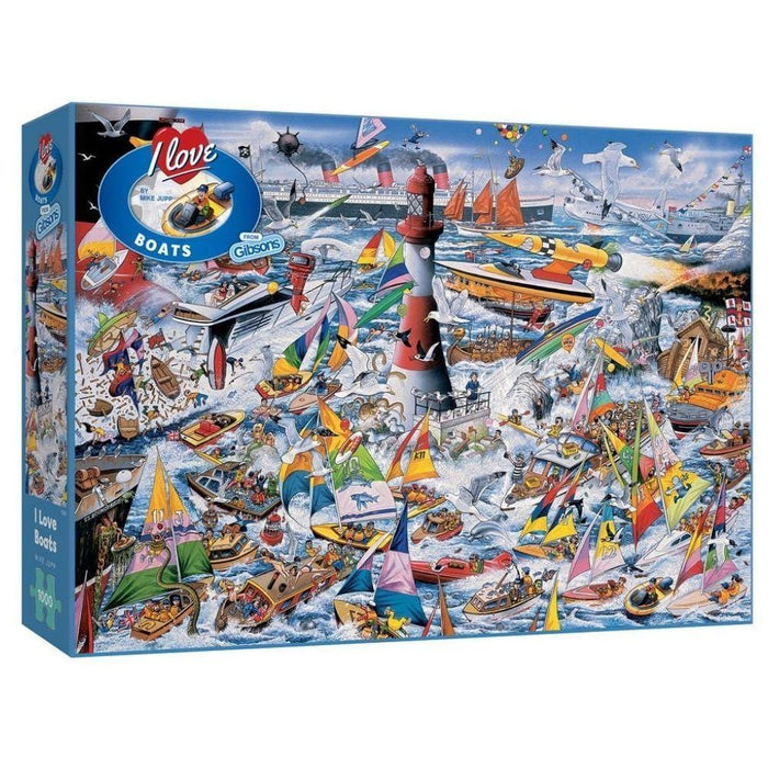 Gibsons I Love Boats 1000 Piece Jigsaw Puzzle