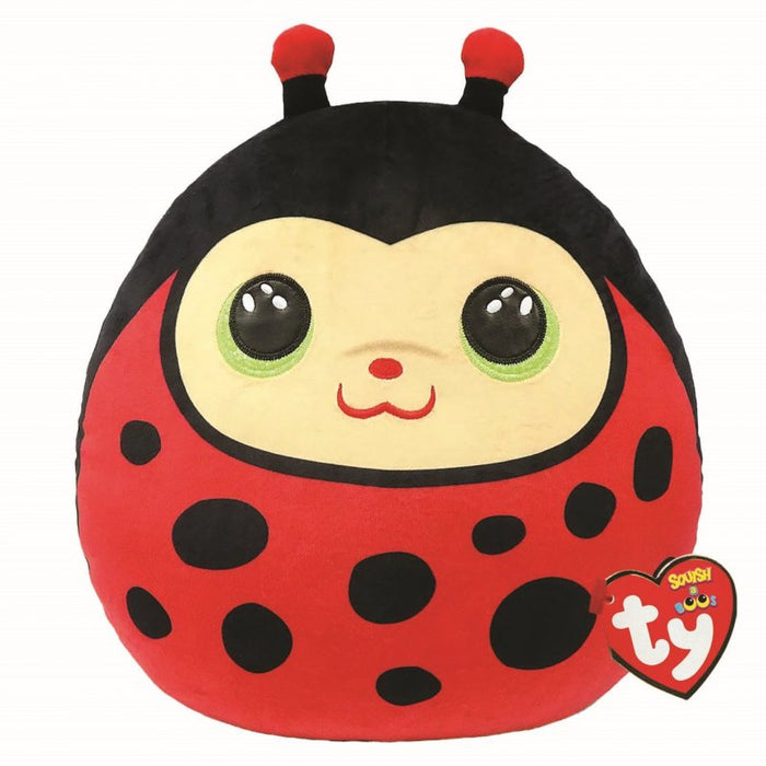 TY Squish-a-boo Izzy Ladybug 10"