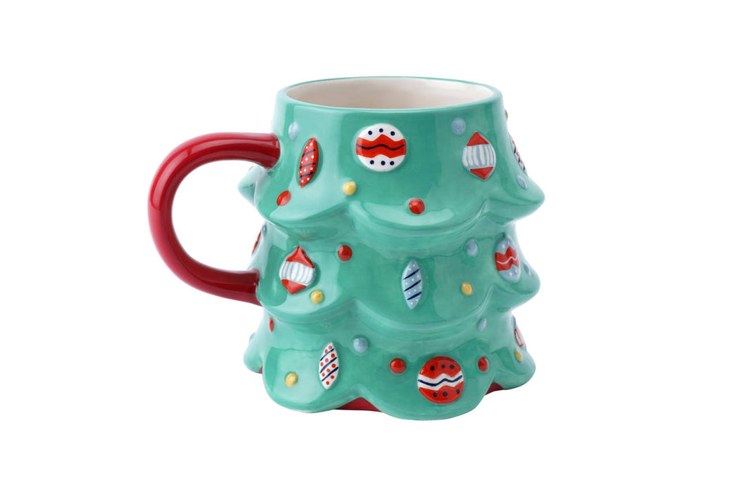Joy To The World Christmas Tree Snack Mug