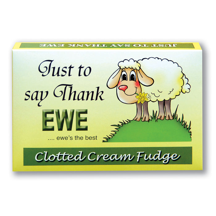 Just To Say Thank Ewe Clotted Cream Fudge