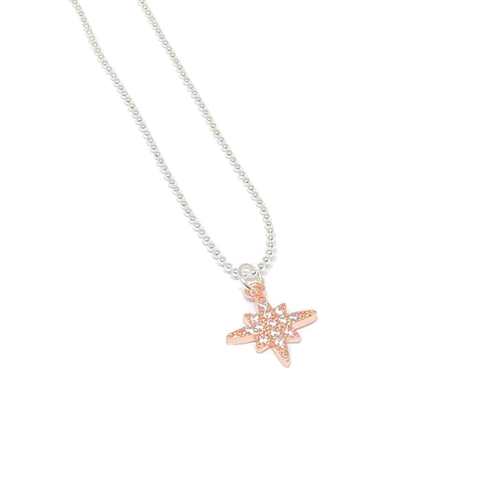 Clementine Krista Star Necklace - Rose Gold
