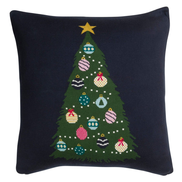 Sophie Allport Christmas Trees Knitted Cushion