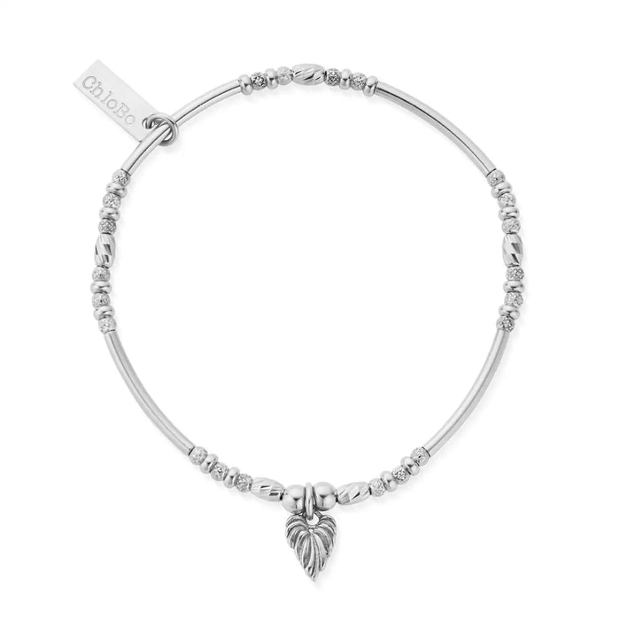 Chlobo Leaf Heart Sparkle Bracelet