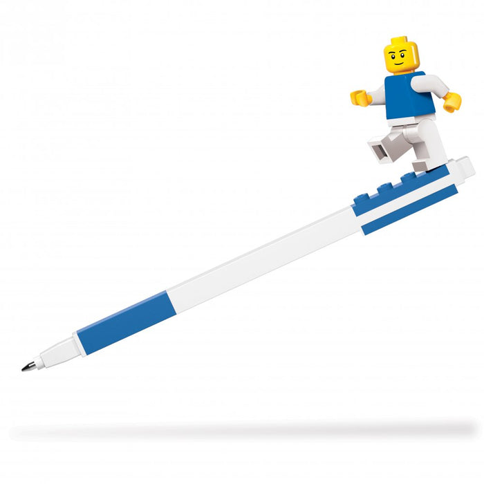 Lego Blue Gel Pen with Mini Figure