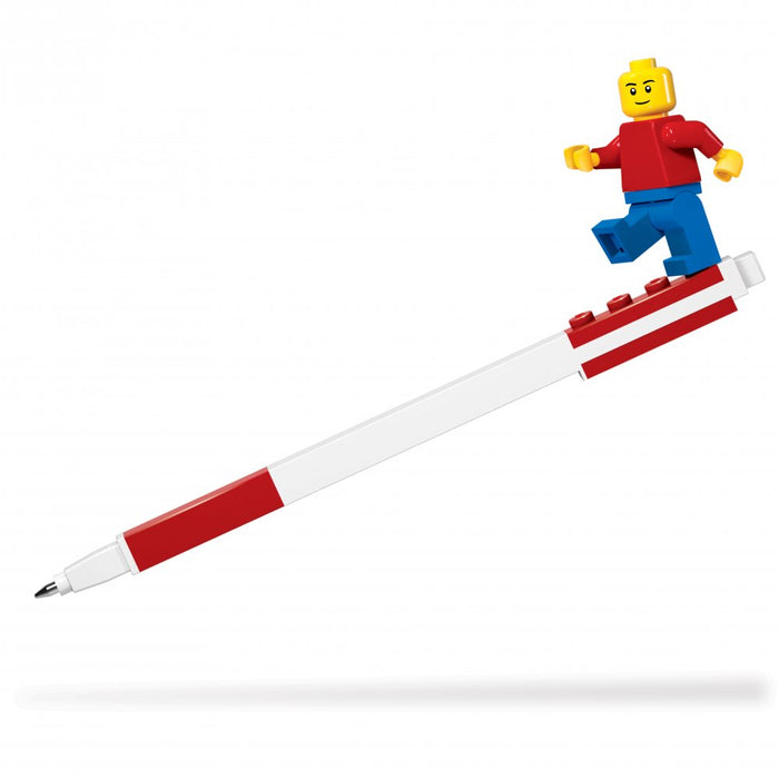 Lego Red Gel Pen with Mini Figure
