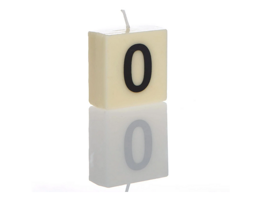 "0" Numbered Candle