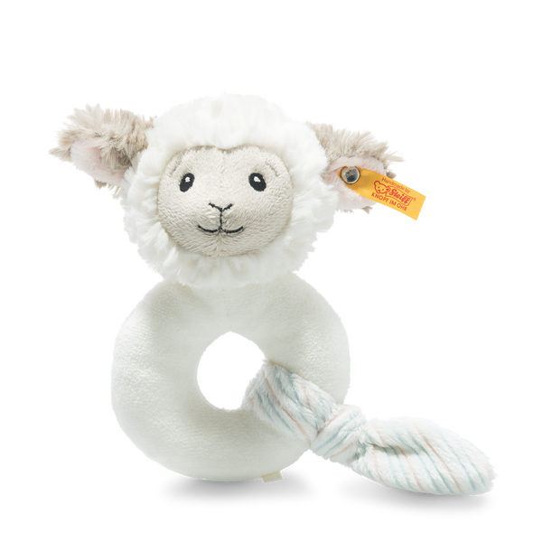 Steiff Lita Lamb Grip Toy with Rattle