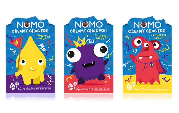 NOMO Little Monsters Creamy Rice Crispie Egg with Lolly and Activities