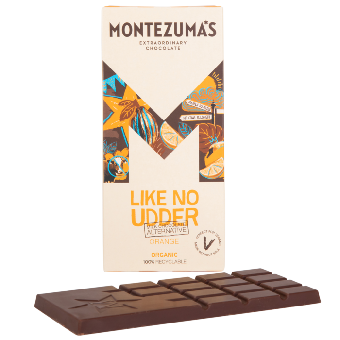 Montezuma Like No Udder Orange Milk Alternative Chocolate Bar