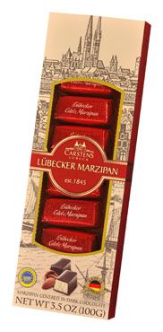 Lubecker Dark Chocolate Marzipan Pieces