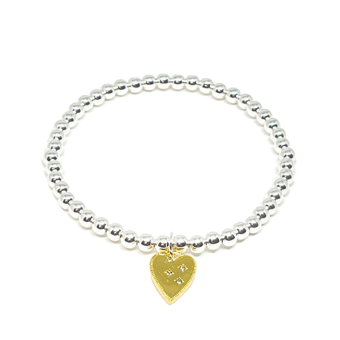 Clementine Lucy Heart Bracelet - Gold